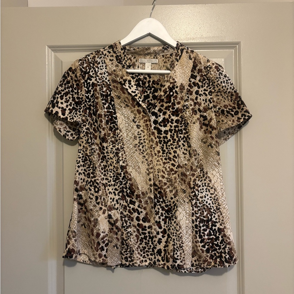 Vintage Leopard Print Women's Top